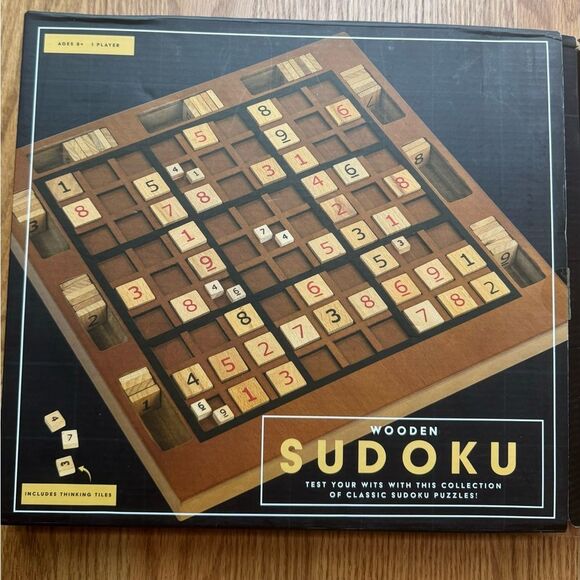 Wooden Sudoku Board Game by‎ Professor Puzzle, does not include thinking tiles - Picture 1 of 5